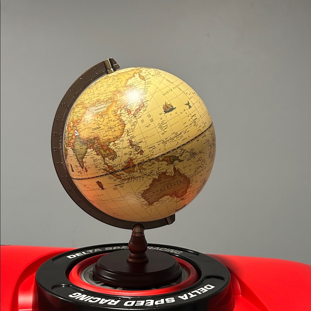Vintage Style World Globe with Stand